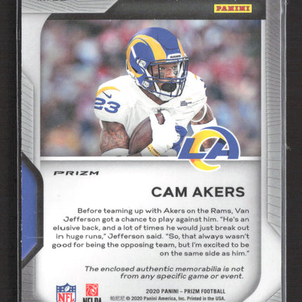 2020 Panini Prizm Premier Cam Akers #22 RC Jersey