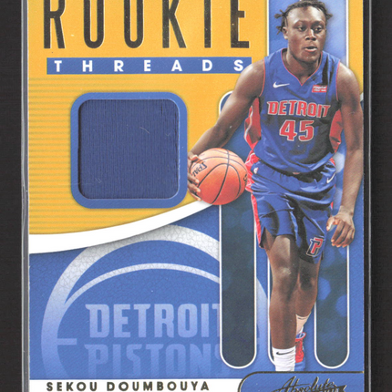 2019 Panini Absolute Memorabilia Rookie Threads Sekou Doumbouya #RT-SKD Jersey