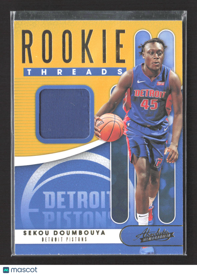 2019 Panini Absolute Memorabilia Rookie Threads Sekou Doumbouya #RT-SKD Jersey
