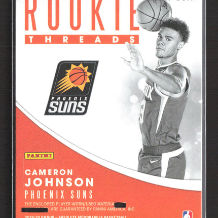 2019 Panini Absolute Memorabilia Rookie Threads Cameron Johnson #RT-CJN Jersey