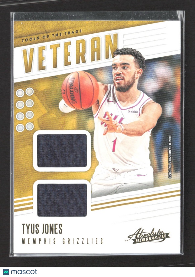 2019 Panini Absolute Memorabilia Tyus Jones #VT-TJN Dual Jersey