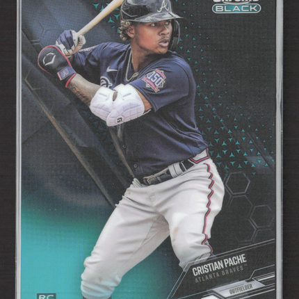 2021 Topps Chrome Black Cristian Pache #40 RC /99