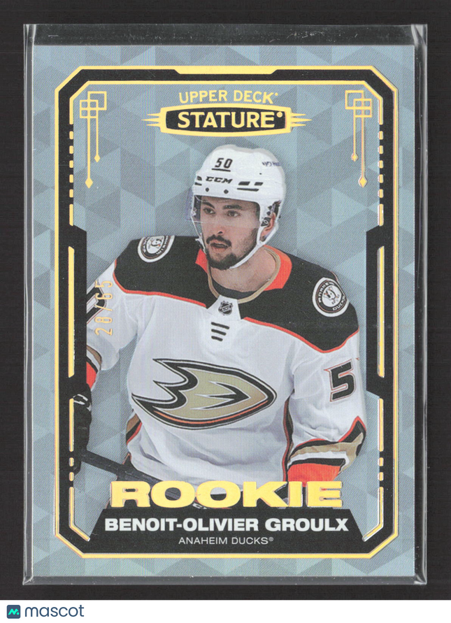 2022 Upper Deck Stature Benoit-Olivier Groulx #161 /65