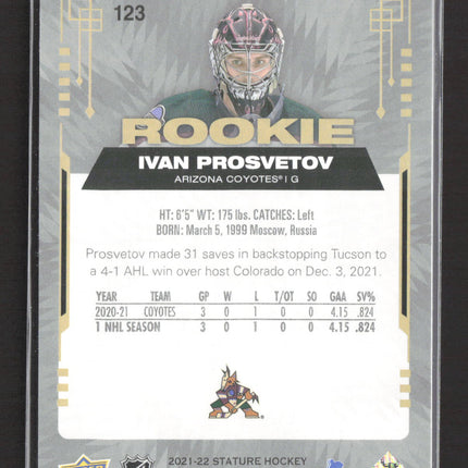 2022 Upper Deck Stature Ivan Prosvetov #123
