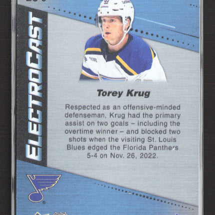 2023 Upper Deck Engrained Electrocast Torey Krug #EC-9