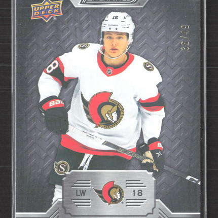 2024 Upper Deck Engrained Tim Stutzle #6 Ebony 36/49