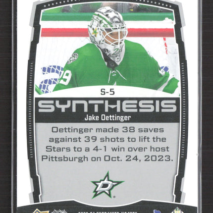 2024 Upper Deck Engrained Synthesis Jake Oettinger #S-5