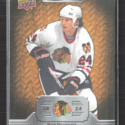 2024 Upper Deck Engrained Bob Probert #81 Oak 266/299