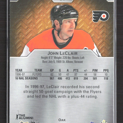 2024 Upper Deck Engrained Hockey John LeClair #87 Oak