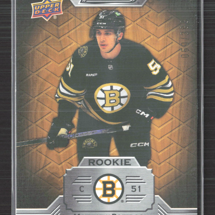 2023 Upper Deck Engrained Hockey Matthew Poitras #133 Oak 060/399