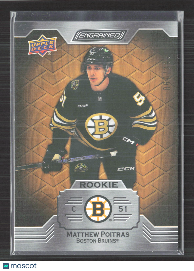 2023 Upper Deck Engrained Hockey Matthew Poitras #133 Oak 060/399