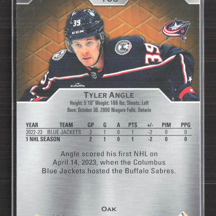 2024 Upper Deck Engrained Tyler Angle #163 Oak 306/999
