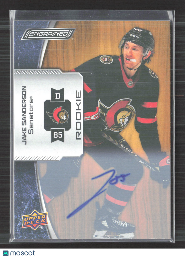 2024 Upper Deck Engrained Jake Sanderson #173 Oak Autograph