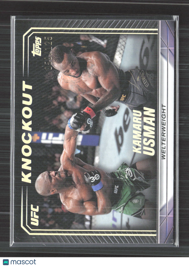2024 Topps UFC Knockout Kamaru Usman #95 Purple 050/125