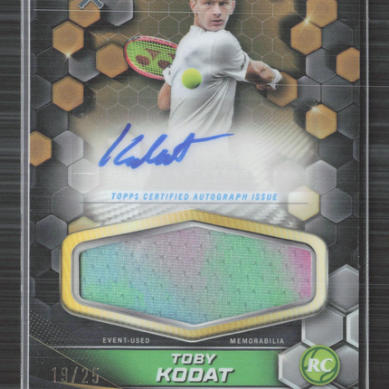 2024 Topps Graphite Tennis Toby Kodat #GSR-TKT Gold Patch Auto /25
