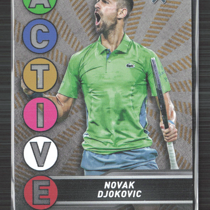 2024 Topps Graphite Tennis Active Metal Novak Djokovic #ACM-1 18/25