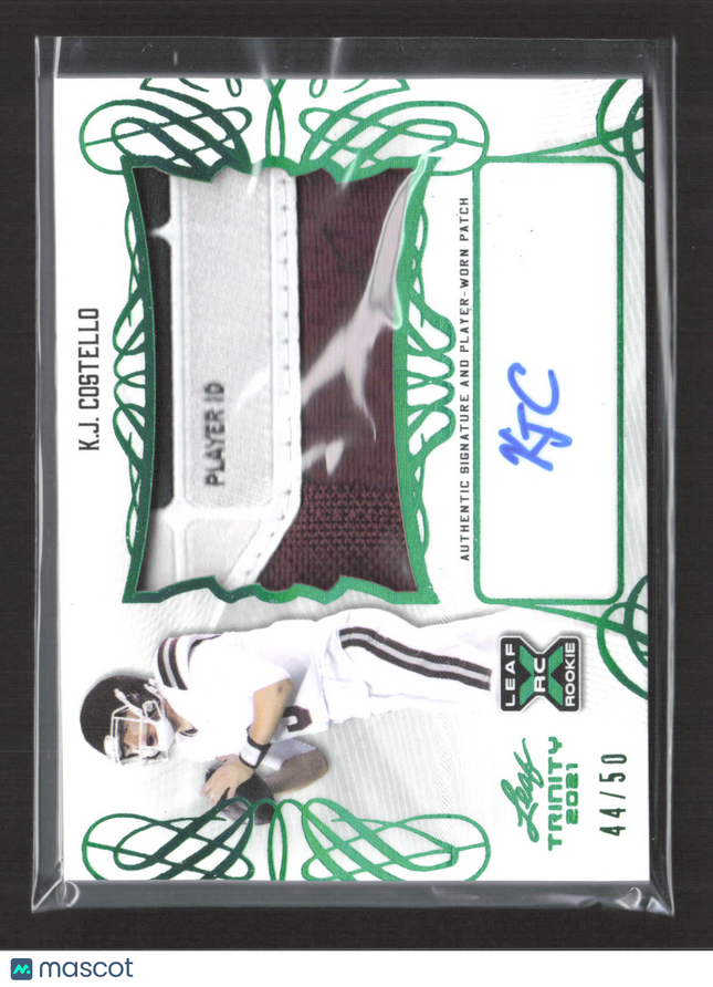 2021 Leaf Trinity K.J. Costello #PA-KJC Auto Patch 44/50 RC