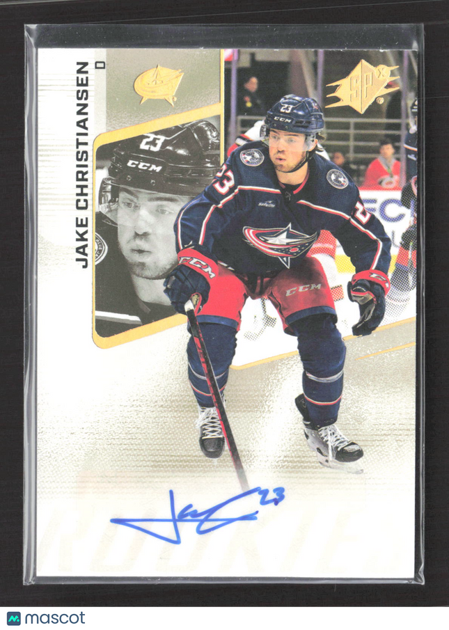 2023 Upper Deck SPx Hockey Jake Christiansen #198 Auto
