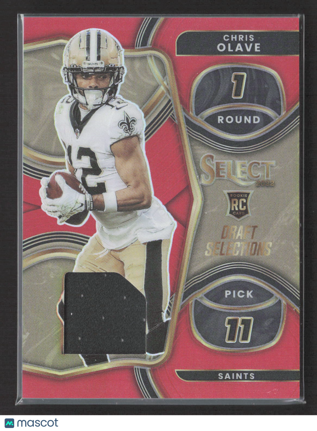 2023 Panini Select Prizm Draft Selections Chris Olave #DS-9 RC Jersey