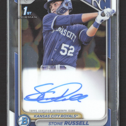 2024 Bowman Chrome Stone Russell #CPA-SR 1st Bowman