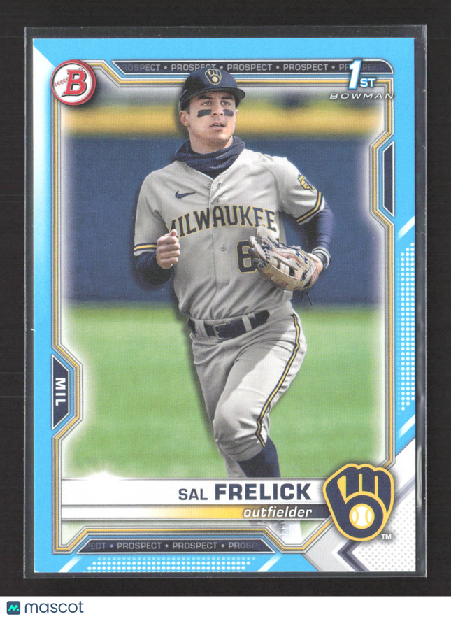 2021 Bowman Draft Sal Frelick #BD-172 Sky Blue 1st Bowman /499