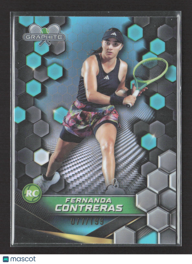 2024 Topps Chrome Tennis Graphite Fernanda Contreras #164 077/199 RC