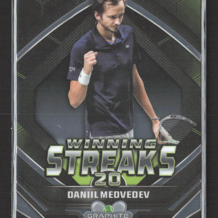 2024 Topps Chrome Tennis Winning Streaks Graphite Daniil Medvedev #WS-DM