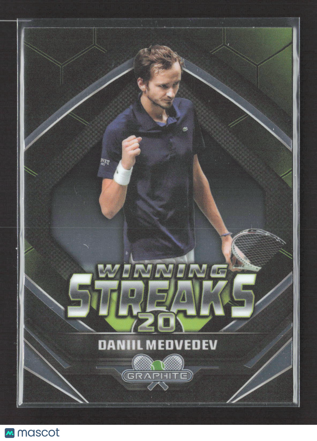 2024 Topps Chrome Tennis Winning Streaks Graphite Daniil Medvedev #WS-DM