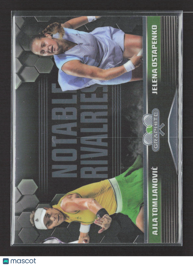 2024 Topps Chrome Tennis Graphite Notable Jelena Ostapenko Ajla Tomljanovic