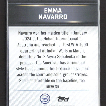 2024 Topps Graphite Court Masters Emma Navarro #CM-EN Refractor
