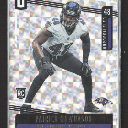 2019 Panini Unparalleled Patrick Onwuasor #44 Hyper RC 20/25
