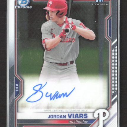 2021 Bowman Chrome Jordan Viars #CDA-JV Auto