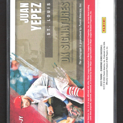 2022 Panini Diamond Kings DK Signatures Juan Yepez #DKS-JY Auto