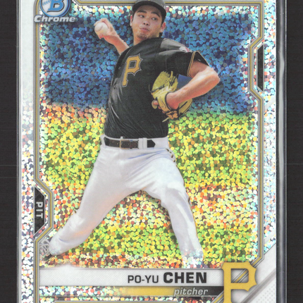 2021 Bowman Chrome Po-Yu Chen #BDC-151 Speckle Refractor