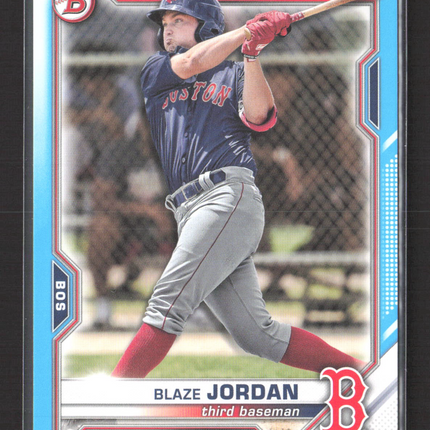 2021 Bowman Draft Blaze Jordan #BD-182 Sky Blue 353/499