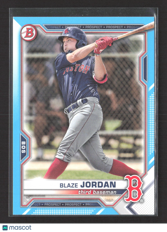 2021 Bowman Draft Blaze Jordan #BD-182 Sky Blue 353/499