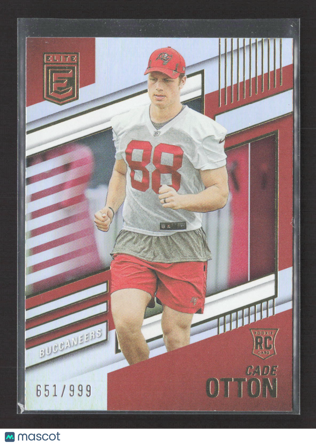 2022 Panini Donruss Elite Cade Otton #132 651/999 RC