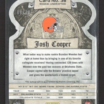 2012 Panini Crown Royale Josh Cooper #36 Auto