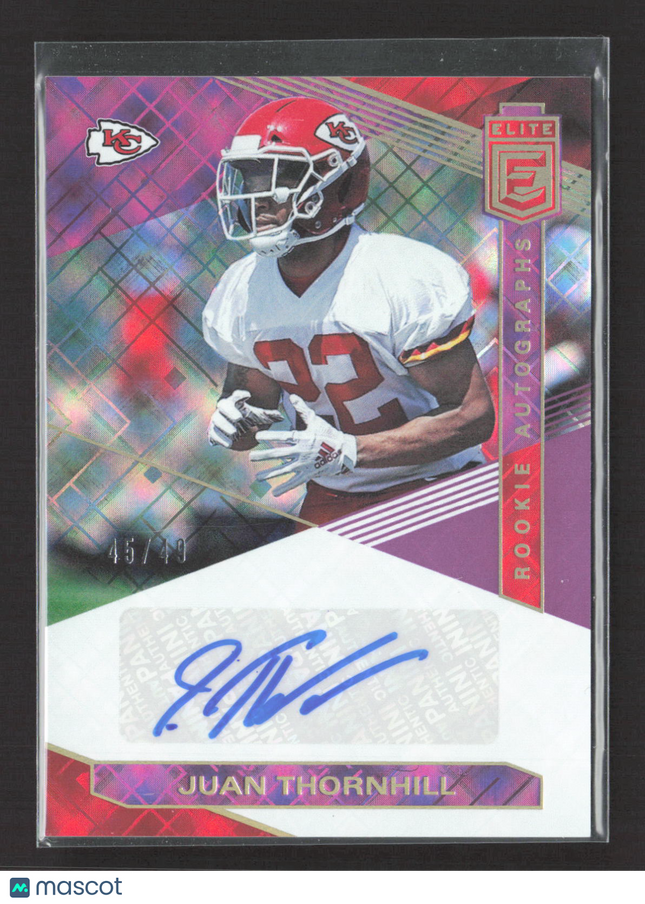 2019 Panini Donruss Elite Juan Thornhill #RA-JT 45/49 Rookie Autograph