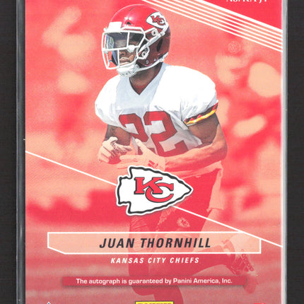 2019 Panini Donruss Elite Juan Thornhill #RA-JT 45/49 Rookie Autograph