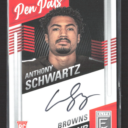 2021 Panini Donruss Elite Pen Pals Anthony Schwartz #PP-ASC RC