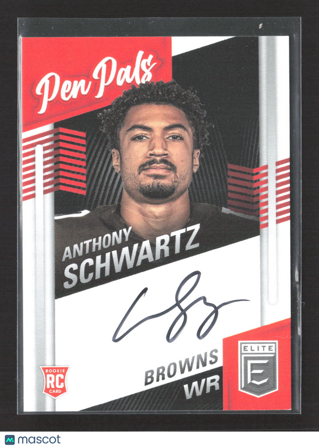2021 Panini Donruss Elite Pen Pals Anthony Schwartz #PP-ASC RC