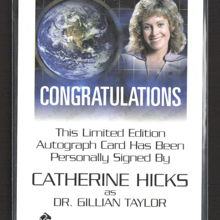 2021 Rittenhouse Legends Star Trek Catherine Hicksas Gillian Taylor Auto #LA19