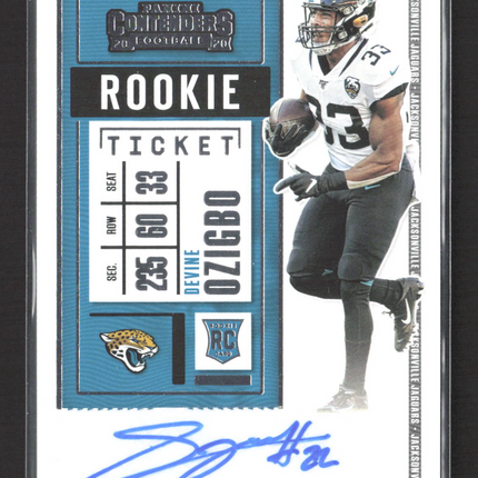 2020 Panini Contenders Football Devine Ozigbo #216 RC Auto