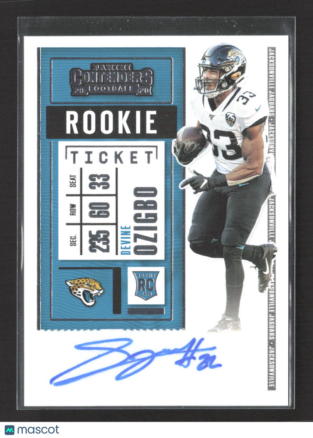 2020 Panini Contenders Football Devine Ozigbo #216 RC Auto