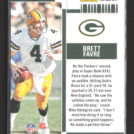2023 Panini Contenders Football Legendary Brett Favre #LGD-BFA Platinum 10/10