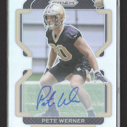 2021 Panini Prizm Pete Werner #391 Auto Silver