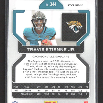 2021 Panini Prizm Travis Etienne Jr. #344 Lazer RC