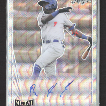 2021 Leaf Metal Draft Robert Puason #LA-RP1 Silver Wave Prism Autograph