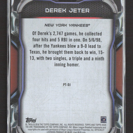 2018 Topps High Tek Derek Jeter #PT-DJ Orange /25